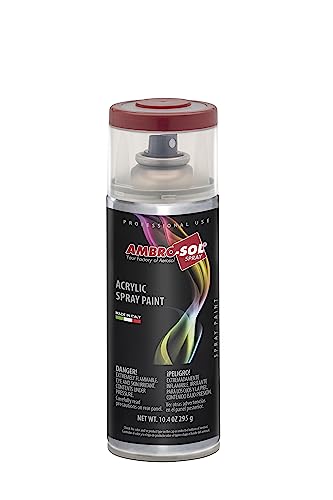Ambro-Sol V4003003 Multipurpose Acrylic Enamel Spray Paint, Rubin Red, 400 ml