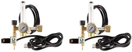 Titan Controls Carbon Dioxide (CO2) Regulator for 120V Controllers & Timers (2-(Pack))