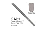 GRS® Tools 022-686 C-Max Carbide Tapered Round Graver #56 1.2mm