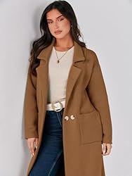 ANRABESS Womens Long Open Front Sweater Coats Lapel