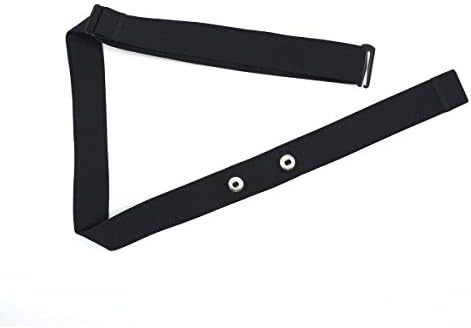 YoRoucI Universal Replacement Heart Rate Monitor Soft Elastic Strap for Garmin Polar Wahoo Sport Running Heart Rate Monitor Black
