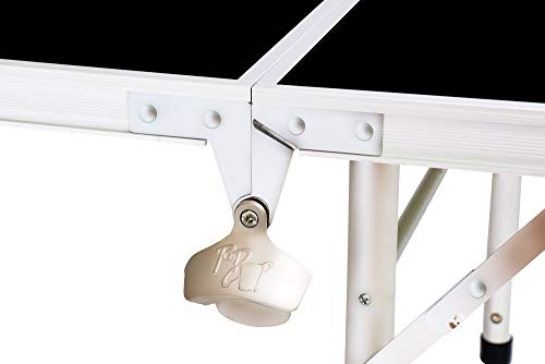 image for 8' Folding Beer Pong Table with Bottle Opener, Ball Rack and 6 Pong Ba