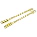 Lmbros Gold Snuff Spoon Scoop Mini Shovel Medicine Spoon Home Supplies Pendants Necklace Loop(4pc)