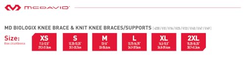 McDavid Knee Brace Sleeve Compression Support for Joint Pain, Arthritis, Increases Blood Flow. for Running, Walking, Gym, Recovery, Sports, Daily Tasks. for Right or Left Knee. Men and Women.