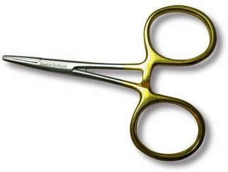 Adamsbuilt Mosquito Forceps Straight, Green, 4-Inch