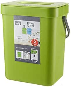 lxwi Bote De Basura Montado En La Pared del Baño De 3L Contenedor De