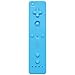 Wii U Remote Controller, Remote Controller and Nunchuk Controller with Silicon Case and Wrist Strap for Nintendo Wii and Wii U. (Blue)thumb 1