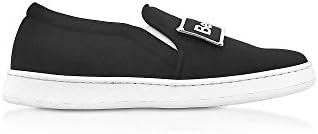 Joshua Sanders Women's 10259Naomi Black Fabric Slip On Sneakers