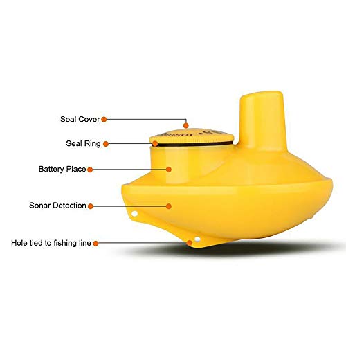 Zhbd Détecteur De Poisson Poisson Sans Fil Finder 120 Mètres Plage 45 Mètres De Profondeur Fish Finder Avec écran Lcd…