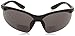 Crossfire 12120 Talon Bi-Focal Reader Safety Glasses 2.0 Diopter Smoke Lens - Matte Black Frame