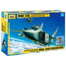 Zvezda 7244 Russian MiG-31B Foxhound Long-Range Interceptor 1/72 Scale Aircraft Model Kit - Thumbnail 4