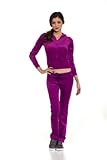 Cordiu Velour Hoodie Jkt & String Pants Track Suit Set (Junior Size)