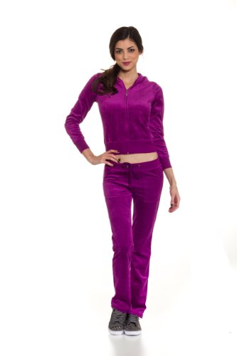 Cordiu Velour Hoodie Jkt &amp; String Pants Track Suit Set (Junior Size)