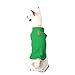Gooby - Fleece Vest, Small Dog Pullover Fleece Jacket with Leash Ring, Green, X-Large