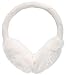 Simplicity Women's Winter Knitted Faux Fur Plush Earmuffs, White