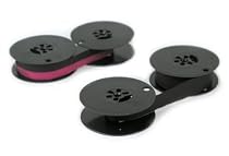 TWO Universal Typewriter Ribbons **1 Black & 1 Black/Red** Combo twin spool 1/2
