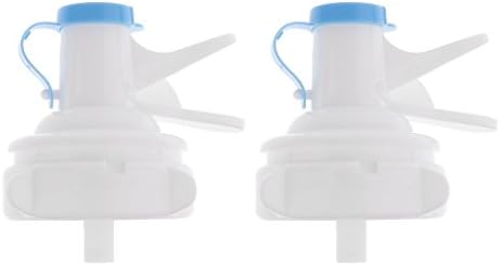 Blesiya 2Pcs 3/5 Gallon Water Bottle Top Spigot Water Drinking Dispenser Valve+Cover