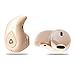 MCigmee Bluetooth Earphone, Mini Invisible In-Ear Headset Wireless Lightweight Headphone with Mic and Hands-Free Calling Stereo (Brown)