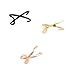 Criss Cross Ear Cuff X Cuff Earring Fake/Faux Cartilage Piercing Sterling Silver Rose/Yellow Gold Filled