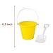 Kicko Beach Toy Set, 12 Sets, 4.25 Inches, Fun Bucket, Sand Castle Toys, Plastic Beach Shovel, Building Beach Toys for Kids with Tools and Bucket