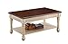 Coaster Rectangular Coffee Table Dark Cherry and Antique White 704418