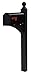 Gibraltar Mailboxes East Pointe Aluminum Textured Black, Mailbox Post, ES200B00