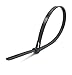 HOTUN Reusable Zip Ties 8 Inch Black Reusable Cable Ties 100 Pack Cable Ties Reusable 50lb Tensile Strength Reusable Zip Ties Heavy Duty for Multi-Purpose Use Outdoor Plastic Ties Nylon Cable Ties
