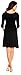 Zeta Ville Women's Maternity Dress Summer Cocktail Skater Baby Shower Dress 282c (Black, Size 6)