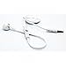 Flat Wired White Handsfree Mono Headset Single Earphone Earbud Microphone for iPhone 6 / 6 Plus, 5S 5C, 5, 5G - iPhone 4S 4 3GS 3G - iPod Touch - iPod Nano - Samsung Galaxy S5 S4 S3 S2 / Galaxy NOTE 4 3 2 1 Edge, HTC ONE M8, LG G2 G3 G Flex, iPad / Air / Air 2 / Mini / Mini 2 3, Motorola Moto X G E, Nokia Lumia, Sony Xperia, All Smartphones