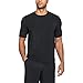Under Armour Men's Athlete Recovery Short sleeve Sleepwear, Black/Carbon Heather, Large
