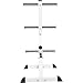 GORILLA SPORTS Olympic 2-inch Plate Tree White – Bar Rack with 7 Branches 770 lbs ratedthumb 4