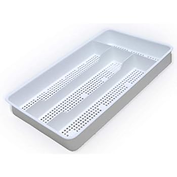 Dial Industries B694W Small Mesh Cutlery Organizer Tray, White