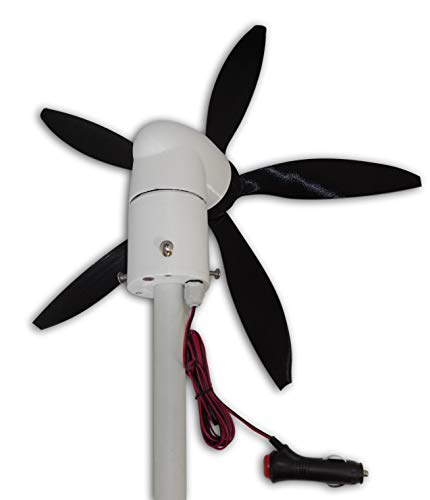 Cutting Edge Power 33W Portable Swivel Wind Turbine (5 Blade (18" Swept Diameter), 12 Volt Output)