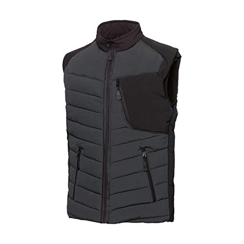 BP 1832-801-5632-Sn - Gilet termico con fodera termica trapuntata, 100% poliestere, antracite/nero, taglia S