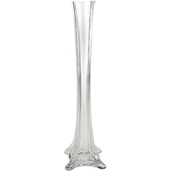 Amazon Com Clear Glass Eiffel Tower Vase Height 12 Inch 24
