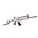 THEPINKFLAMINGO Automatic Assault Rifle Key Chain Toy (Metal Scar)