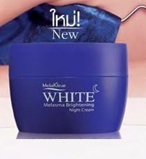 White Melasma Brightening Cream, Dark Spot and Freckles Remover Night Cream 30 G.