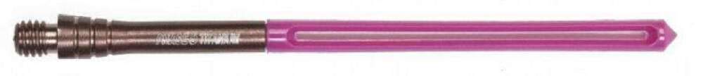 Unicorn Dart Shafts | Sigma Phase 5 | 100% Titanium Adaptor, Durable Hi-Flex Shaft | Long 74.4 mm | Rosso | 3 Stems