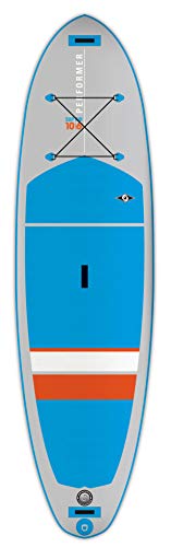 BIC Sport Performer SUP Air Inflatable Stand Up Package Complete with Paddle Board, Blue/Grey/Orange, 10'6" - Thumbnail 4