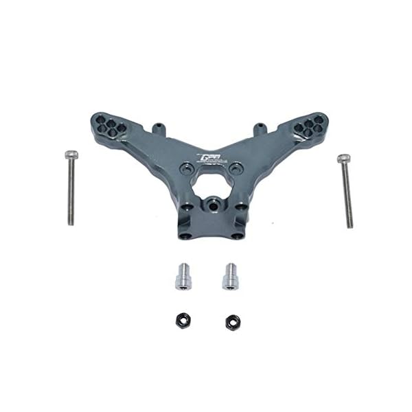 Hrsptudorc Metall StooDDMpfer Heck Platine für LOSI 1/18 -T 2.0 2WD Stadion LKW RC Auto Upgrades Teile, 3