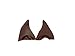 Adult Brown Latex Werewolf Worgen Alien Pointy Ear Tips LARP Cosplay Warcraft