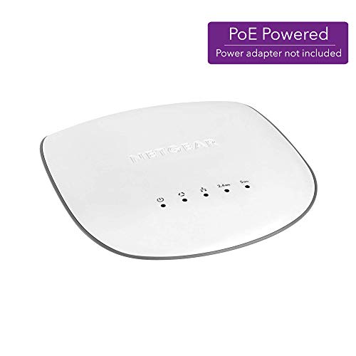 NETGEAR Insight WiFi Access Point, PoE, Mid-Range, Easy setup and Free remote management, 5-year warranty [No power adapter] (WAC505)