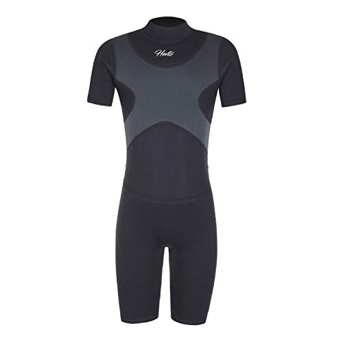 Hevto-Shorty-Wetsuits-Kids-and-Youth-3mm-Neoprene-Short-Sleeve-Surfing-Swimming-Diving-Suits-Back-Zip-for-Water-Sports