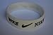 Nike NK1 Baller Band Silicone Rubber Basketball Baseball Football Running Wristband Bracelet (White)