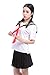 Nuoqi Anime Cosplay Costumes Japan School Sailor Uniform Skirts GC47D-XL A-white-black