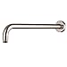 Lordear Shower Arm Extension 16 Inch Brushed Nickel Stainless Steel Wall Mounted Extended Arm for Shower Head, Flange Cover Included