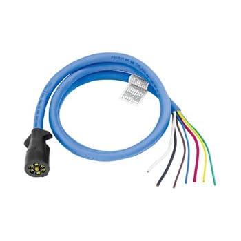 Amazon.com: Bargman 7-Way Molded Trailer End Kit w/ 6 ft ... curt 6 way trailer plug wiring diagram 