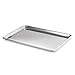 New Star Foodservice Commercial-Grade 18-Gauge Aluminum Sheet Pan/Bun Pan (15 L x21 W x1 H (Two Thirds size) Measure Oven)