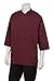 Chef Works Men's Morocco Chef Coat, Merlot, Medium