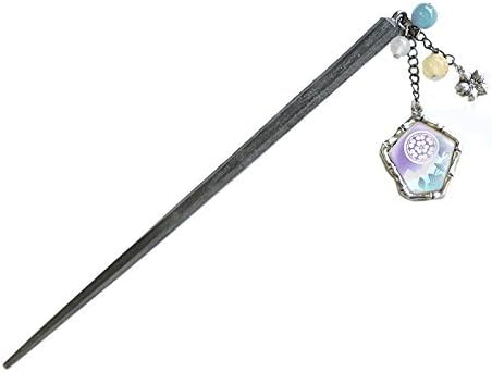 Lemon silver bamboo frame hairpin 04. Chosokabe Motochika